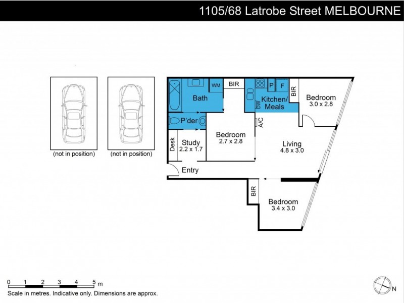 1105/68 La Trobe Street, Melbourne VIC 3000 Floorplan