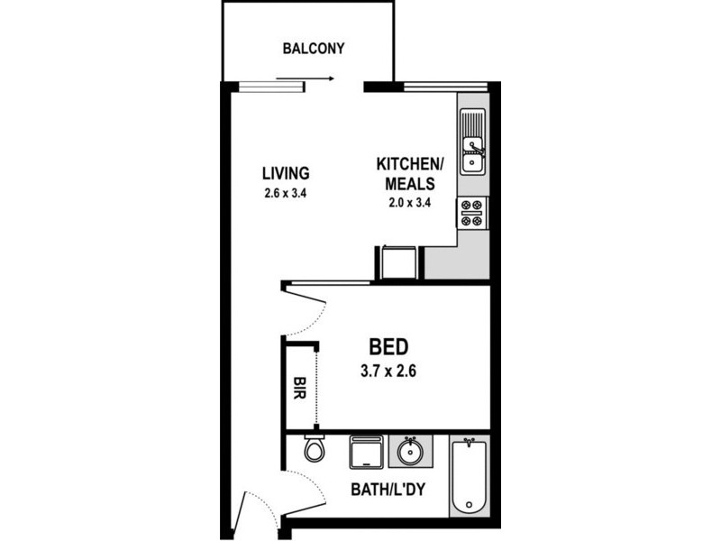 804/318 Lt Lonsdale Street, Melbourne VIC 3000 Floorplan
