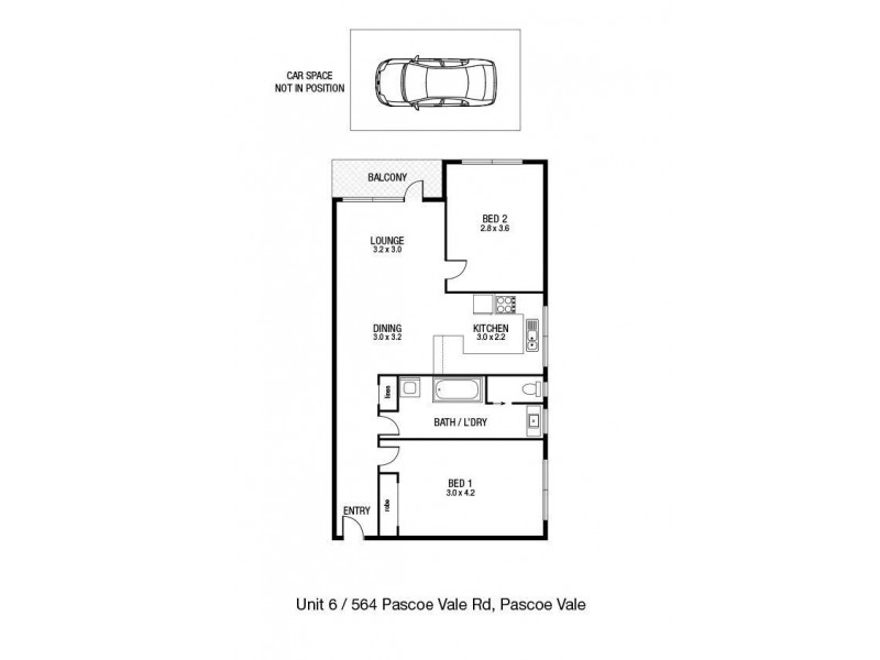 6/564 Pascoe Vale Road, Pascoe Vale VIC 3044 Floorplan