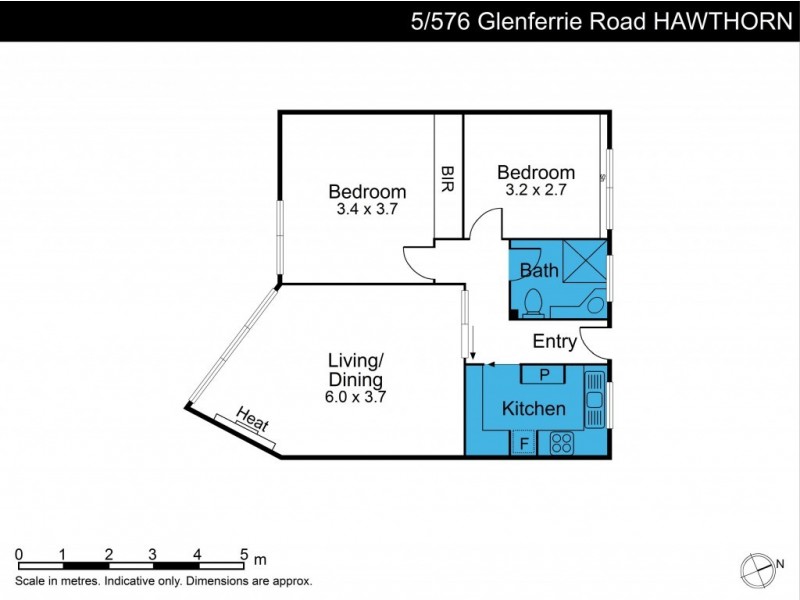 5/576 Glenferrie Road, Hawthorn VIC 3122 Floorplan