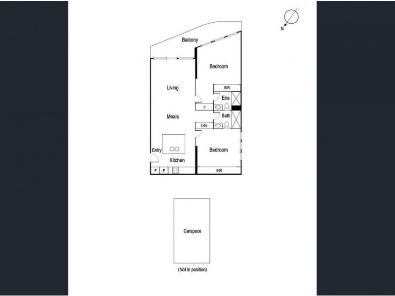 1112/50 Albert Road, South Melbourne VIC 3205 Floorplan