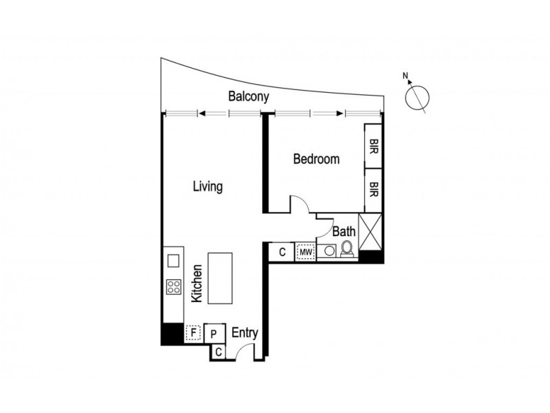 2007/50 Albert Road, South Melbourne VIC 3205 Floorplan