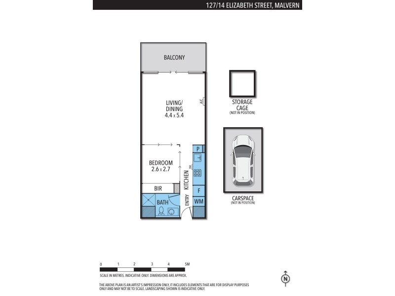 127/14 Elizabeth Street, Malvern VIC 3144 Floorplan