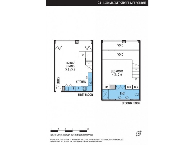 2411/60 Market Street, Melbourne VIC 3000 Floorplan