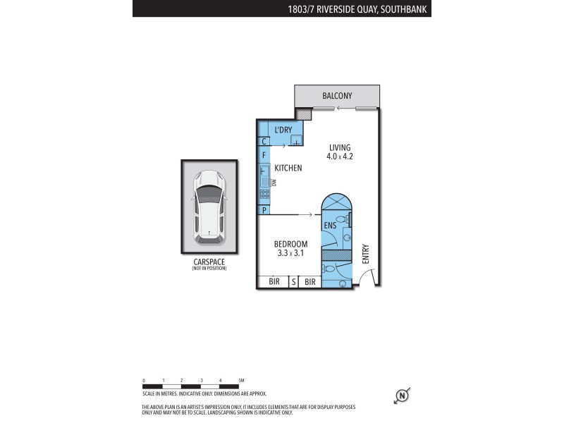 1803/7 Riverside Quay, Southbank VIC 3006 Floorplan