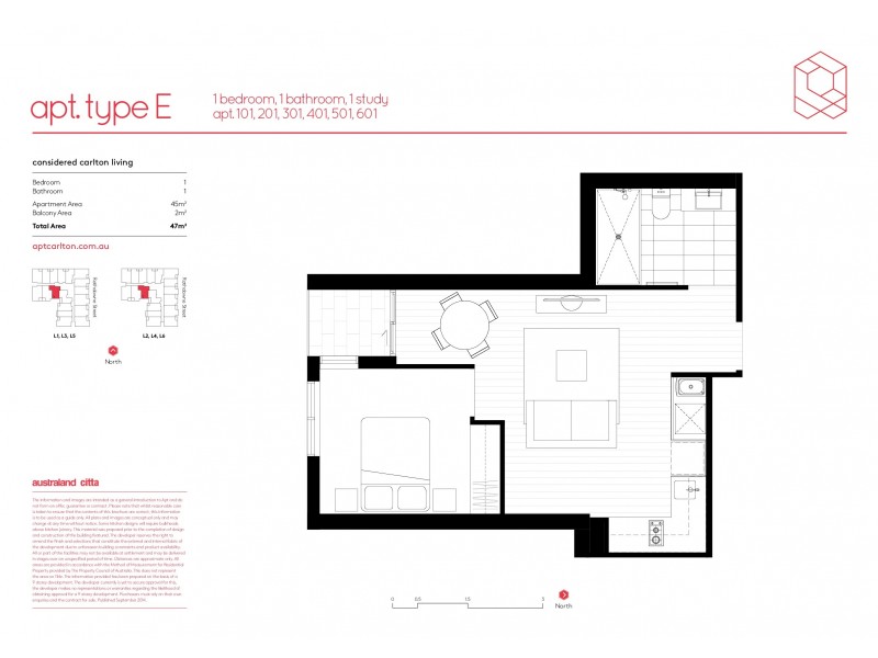 Lot 601/481-495 Rathdowne Street, Carlton VIC 3053 Floorplan