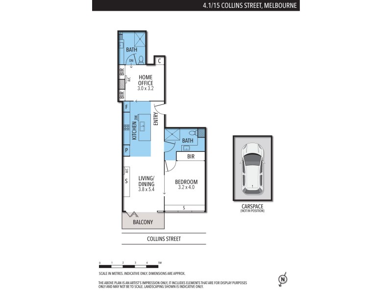 4.1/15 Collins Street, Melbourne VIC 3000 Floorplan