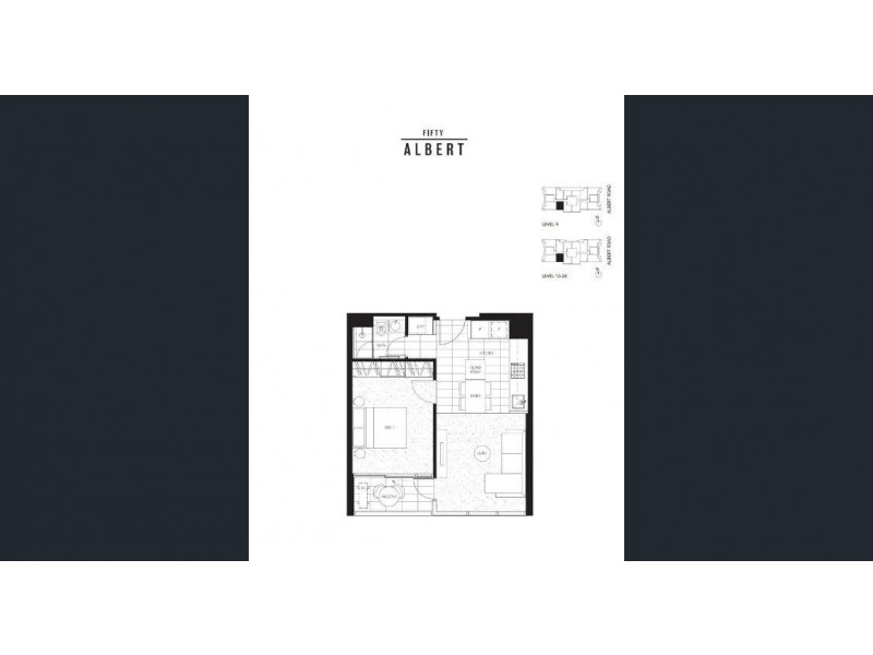 2302/50 Albert Road, South Melbourne VIC 3205 Floorplan