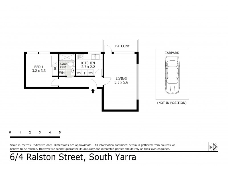 6/4 Ralston Street, South Yarra VIC 3141 Floorplan