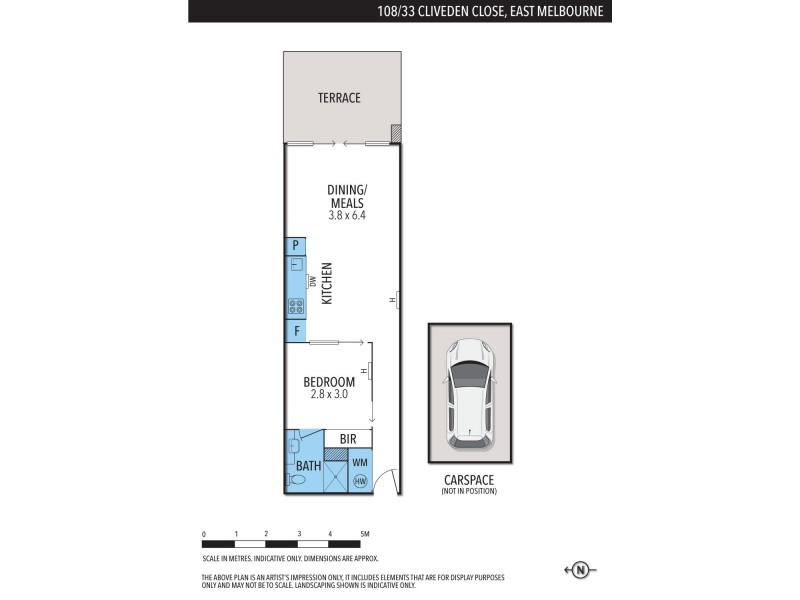 108/33 Cliveden Close, East Melbourne VIC 3002 Floorplan