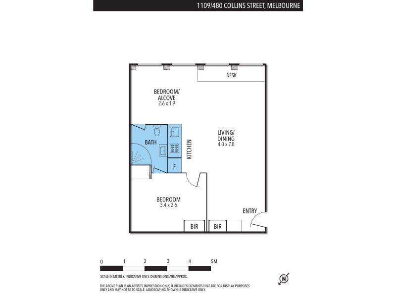 1109/480 Collins Street, Melbourne VIC 3000 Floorplan