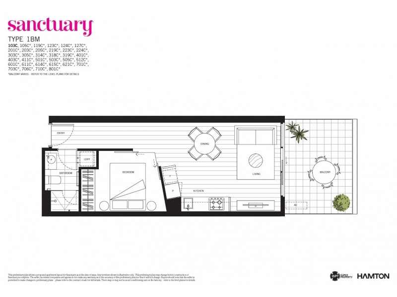 616/4 Acacia Place, Abbotsford VIC 3067 Floorplan