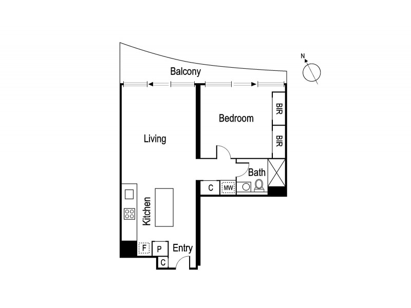 2007/50 Albert Road, South Melbourne VIC 3205 Floorplan
