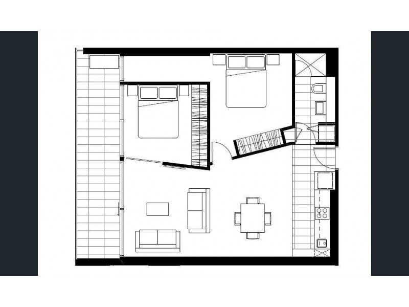 808/32 Bray Street, South Yarra VIC 3141 Floorplan