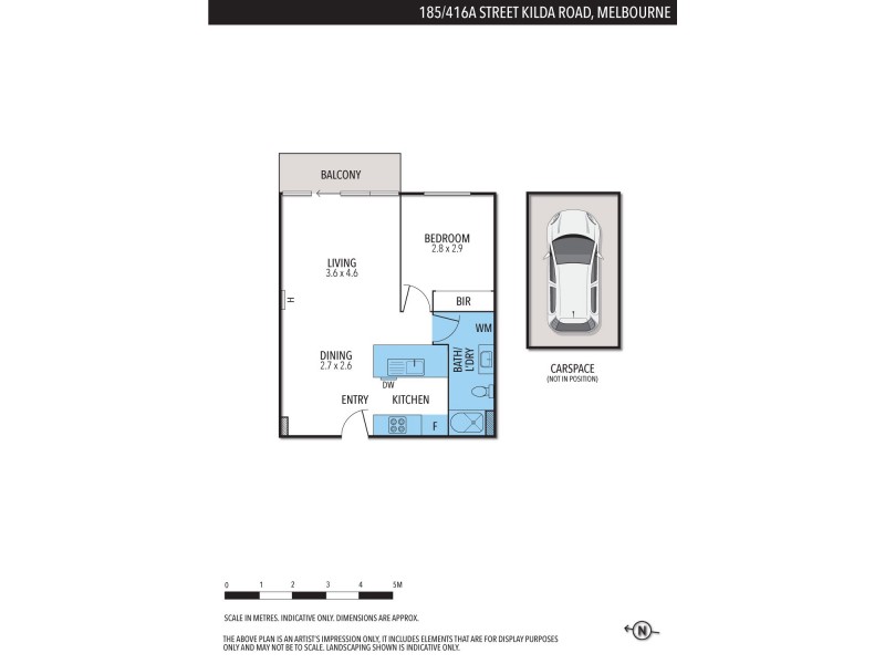 185/416A St Kilda Rd, Melbourne VIC 3004 Floorplan