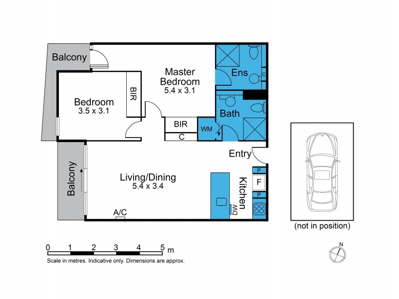 3609/200 Spencer Street, Melbourne VIC 3000 Floorplan