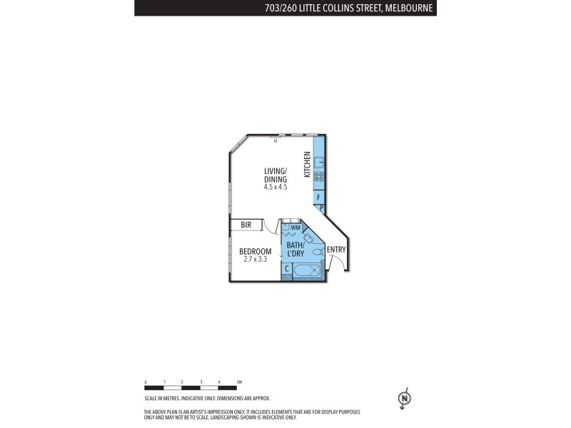 703/260 Lt Collins Street, Melbourne VIC 3000 Floorplan