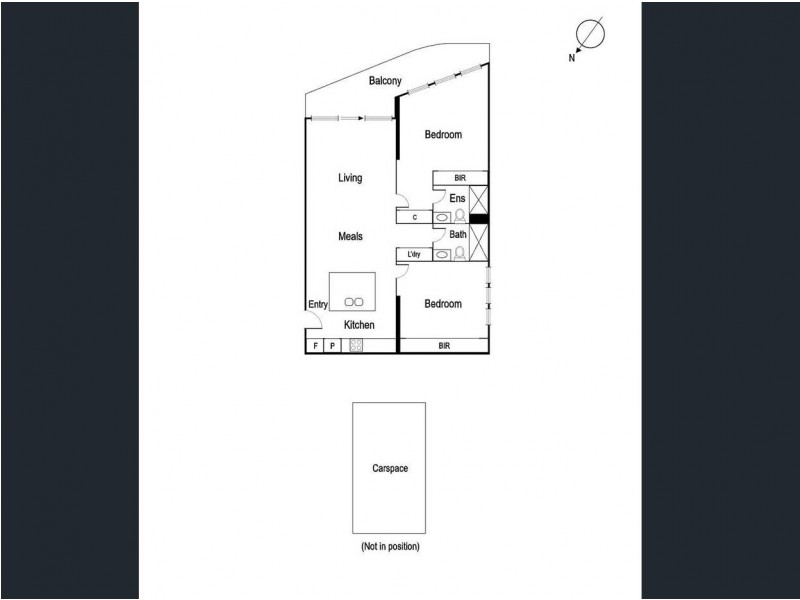 1112/50 Albert Road, South Melbourne VIC 3205 Floorplan
