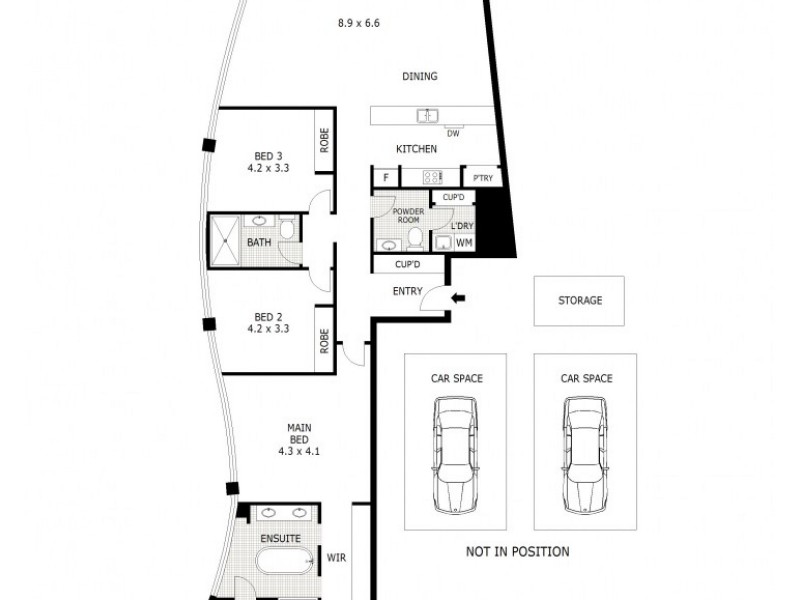 602/454 St Kilda Road, Melbourne VIC 3000 Floorplan