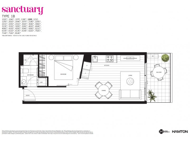 207/4 Acacia Place, Abbotsford VIC 3067 Floorplan