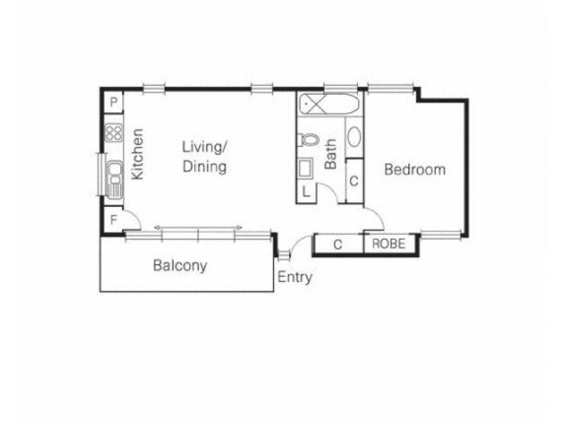 1/343 Church Street, Richmond VIC 3121 Floorplan