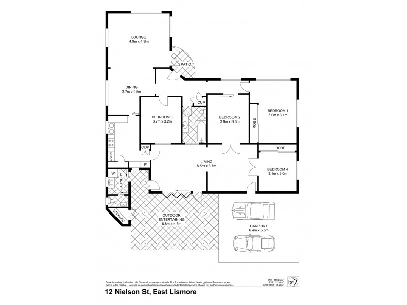 12 Nielson Street, East Lismore NSW 2480 Floorplan