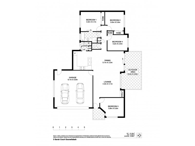 3 Sarah Court, Goonellabah NSW 2480 Floorplan