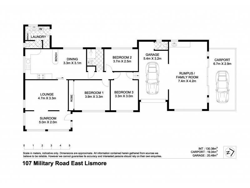 107 Military Road, East Lismore NSW 2480 Floorplan