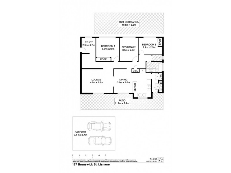127 Brunswick Street, Lismore NSW 2480 Floorplan