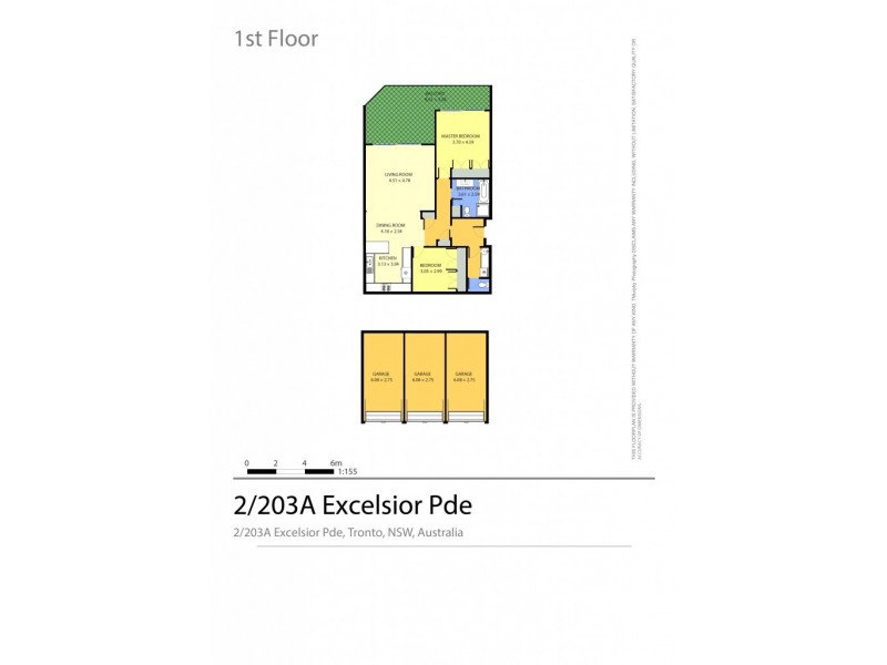 2/203A Excelsior Parade, Toronto NSW 2283 Floorplan