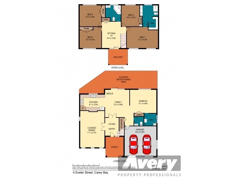 4 Exeter Street, Carey Bay NSW 2283 Floorplan