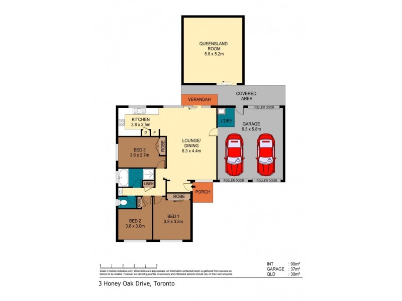 3 Honey Oak Drive, Toronto NSW 2283 Floorplan