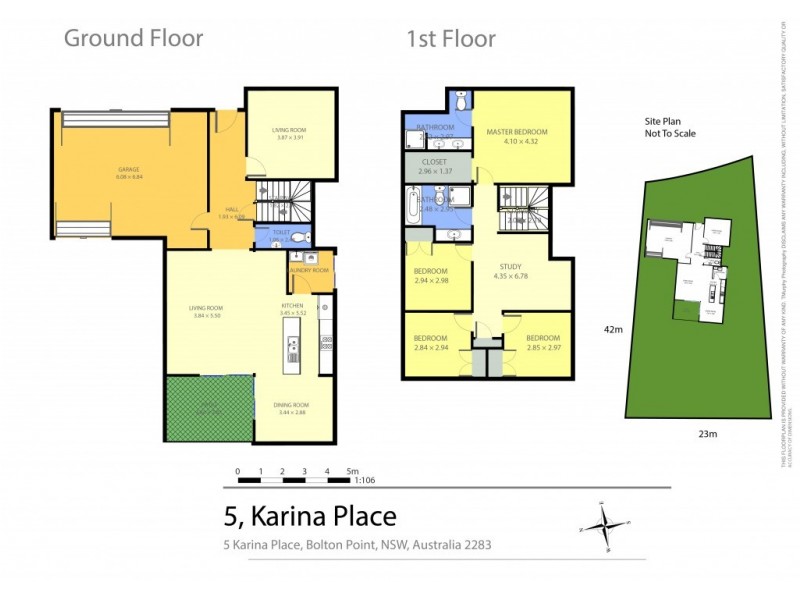 5 Karina Place, Bolton Point NSW 2283 Floorplan