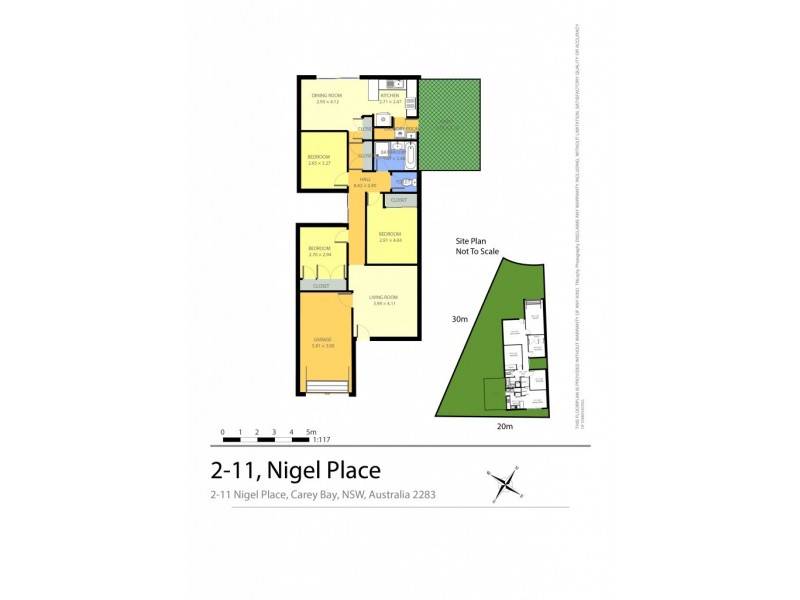 2/11 Nigel Place, Carey Bay NSW 2283 Floorplan