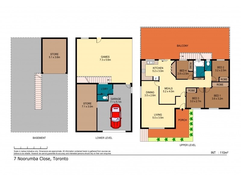 7 Noorumba Close, Carey Bay NSW 2283 Floorplan