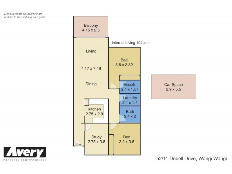 52/11 Dobell Drive, Wangi Wangi NSW 2267 Floorplan