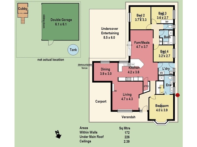 68 Grevillea Way, Woodside SA 5244 Floorplan