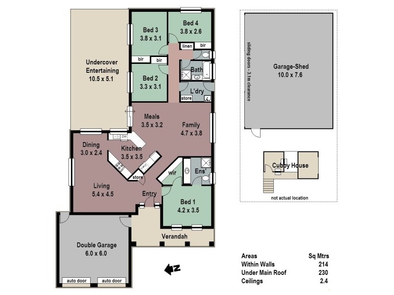 106 Grevillea Way, Woodside SA 5244 Floorplan