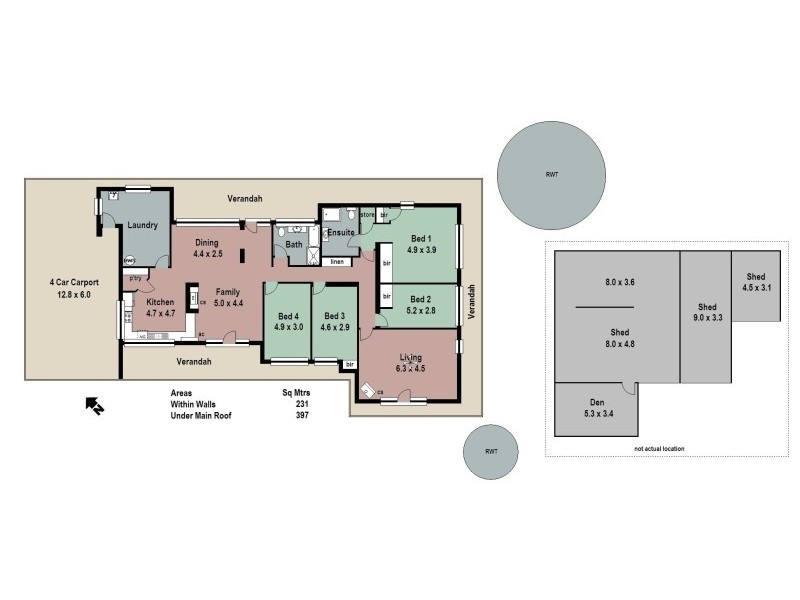 151 Woolshed Road, Mount Torrens SA 5244 Floorplan