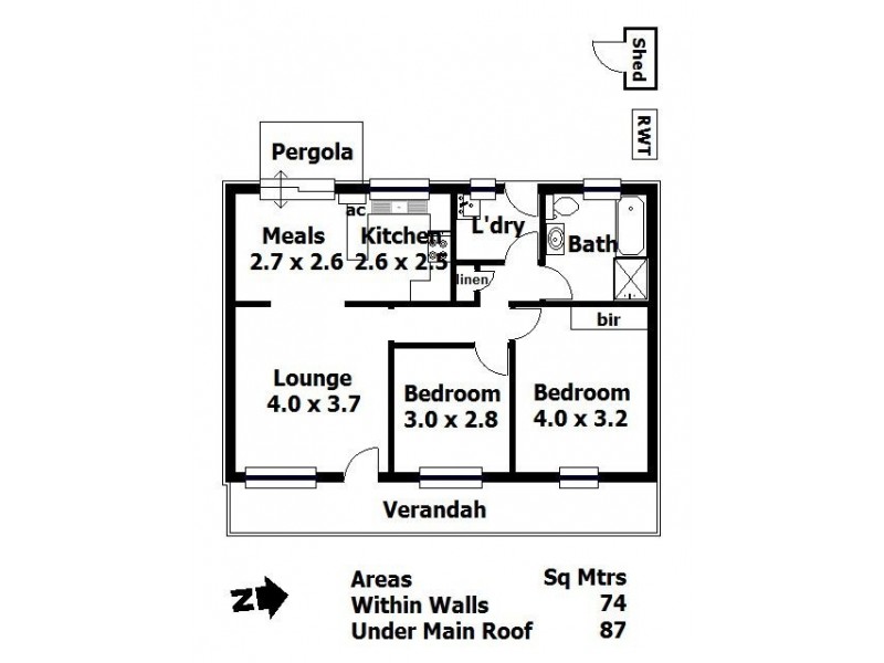 2/7 John Street, Woodside SA 5244 Floorplan