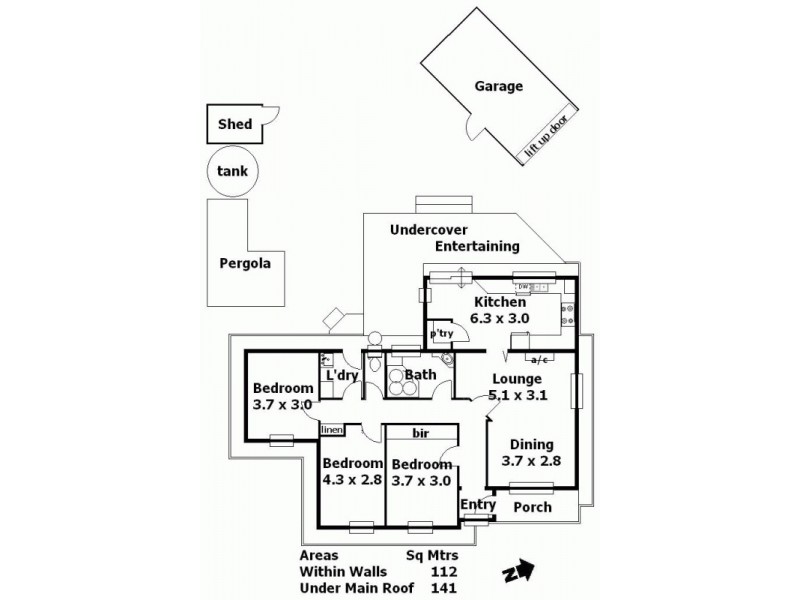 8 Fowler Street, Woodside SA 5244 Floorplan