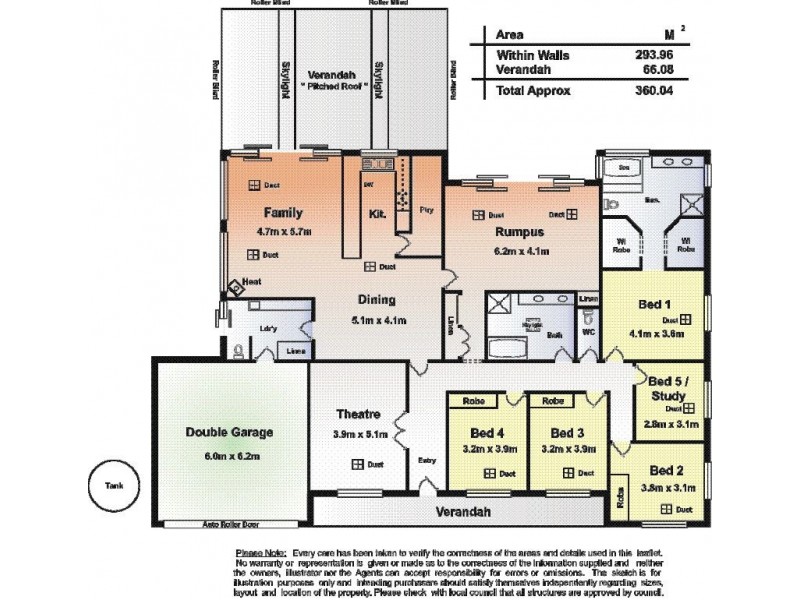 95 Brice Drive, Woodside SA 5244 Floorplan