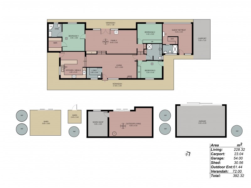 58 Darby Lane, Echunga SA 5153 Floorplan