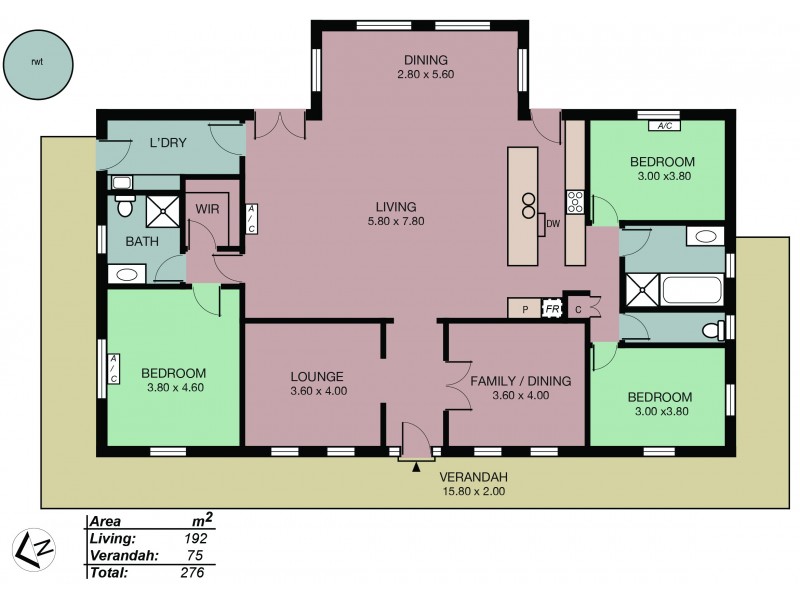 1 Coral Street, Mount Barker SA 5251 Floorplan
