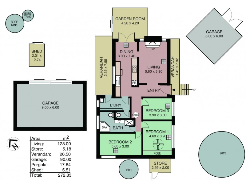 195 Oakwood Road, Balhannah SA 5242 Floorplan