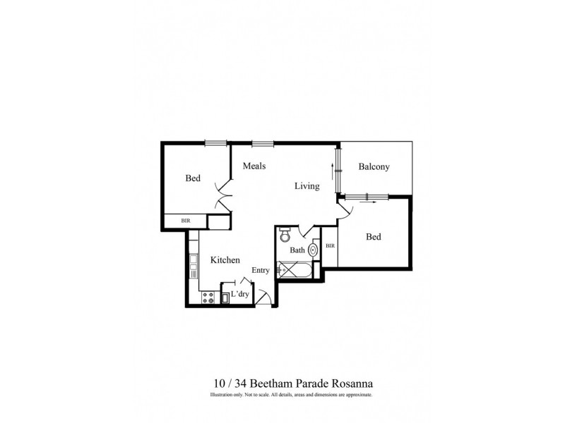 10/34 Beetham Parade, Rosanna VIC 3084 Floorplan