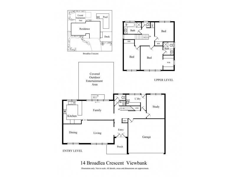 14 Broadlea Crescent, Viewbank VIC 3084 Floorplan
