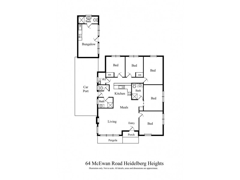 64 McEwan Road, Heidelberg Heights VIC 3081 Floorplan
