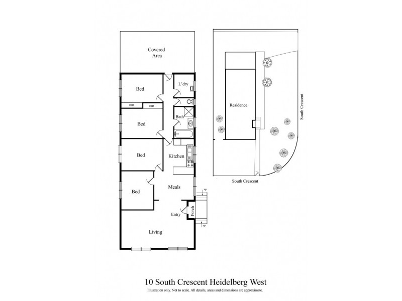 10 South Crescent, Heidelberg West VIC 3081 Floorplan