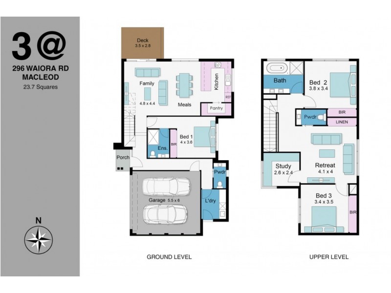 3/296 Waiora Road, Macleod VIC 3085 Floorplan